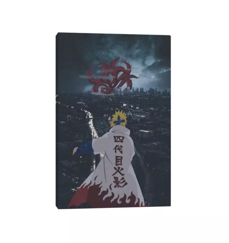 Naruto: Minato & The Nine Tails Canvas Art