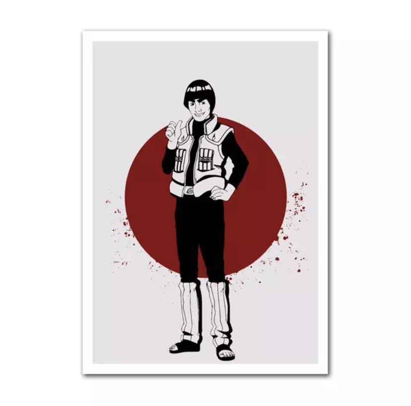 Naruto: Guy Canvas Art